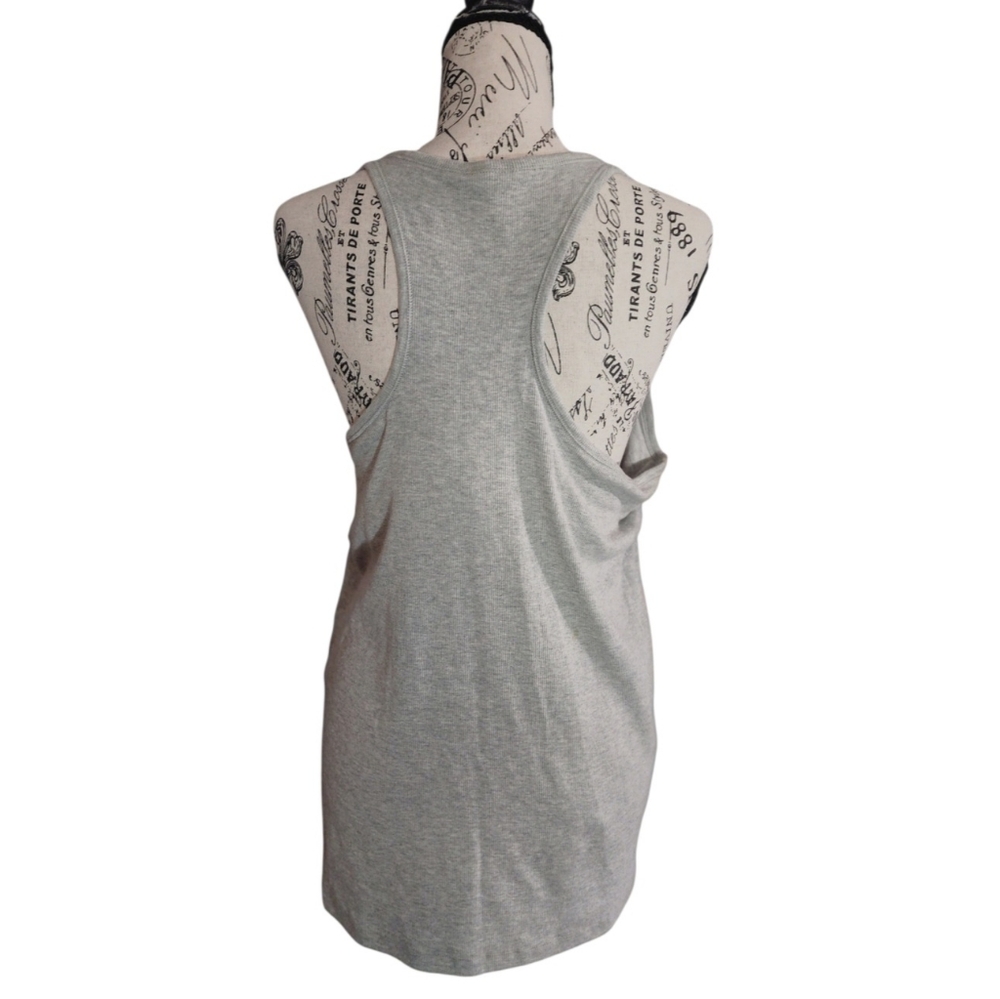 NWT GAP Grey Ribbed Shelf-Bra Tank Top Size XX-Large - Picture 2 of 4